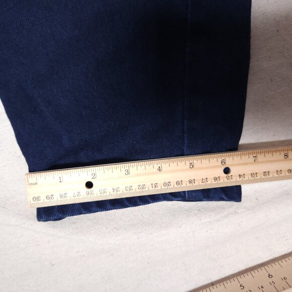 Zena Blue Jeans Colorblock Womens 13 Blue Purple Green Retro 80s 90s FLAW - Picture 8 of 14